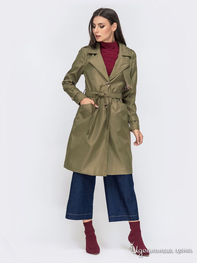 Тренч Dressa, цвет хаки
