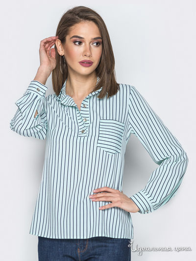 Блуза Dressa, цвет бирюзовый