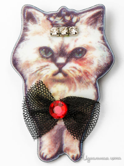 Брошь Fransua Ardy, цвет серый