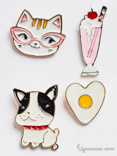 Комплект украшений Fransua Ardy, цвет белый, розовый