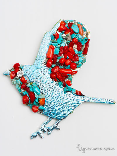 Брошь Fransua Ardy, цвет голубой