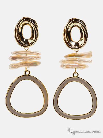 Серьги Fransua Ardy, цвет белый