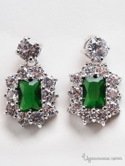 Серьги Fransua Ardy, цвет зеленый