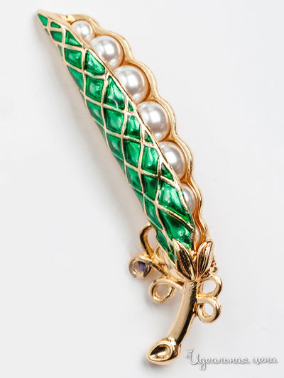 Брошь Fransua Ardy, цвет зеленый