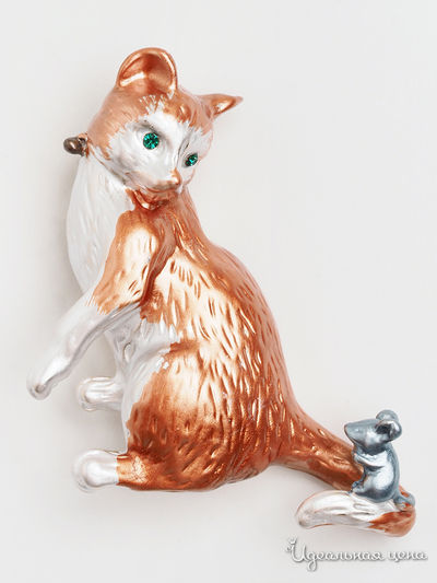 Брошь Fransua Ardy, цвет коричневый