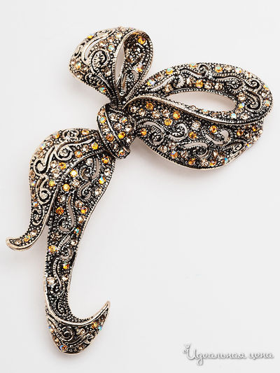 Брошь Fransua Ardy, цвет коньячный