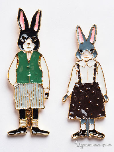 Комплект украшений Fransua Ardy, цвет зеленый, коричневый