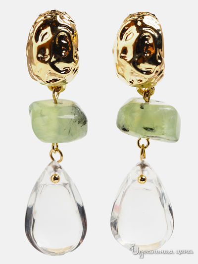Серьги Fransua Ardy, цвет зеленый