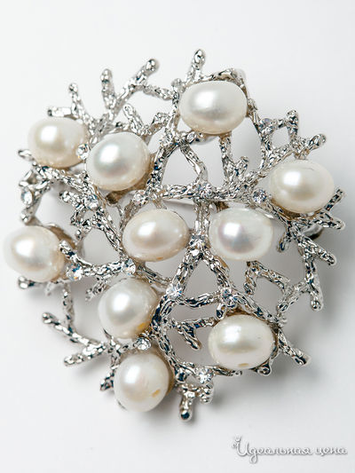 Брошь Fransua Ardy, цвет серебряный