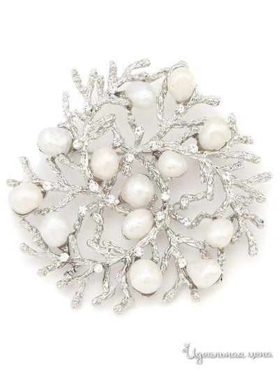 Брошь Fransua Ardy, цвет серебряный