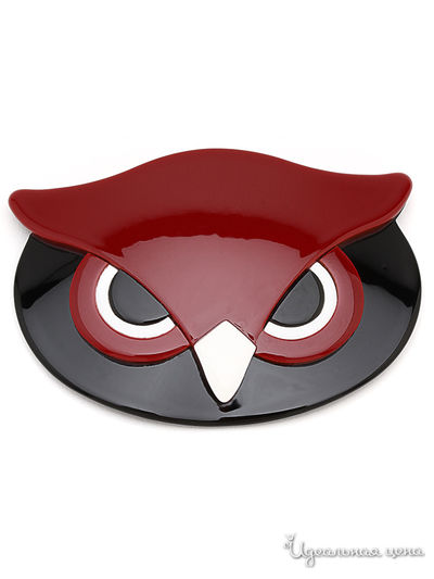 Брошь Fransua Ardy, цвет красный, черный