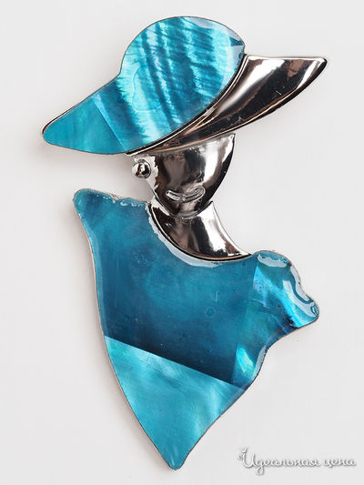 Брошь Fransua Ardy, цвет голубой