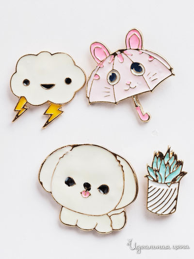 Комплект украшений Fransua Ardy, цвет белый, розовый