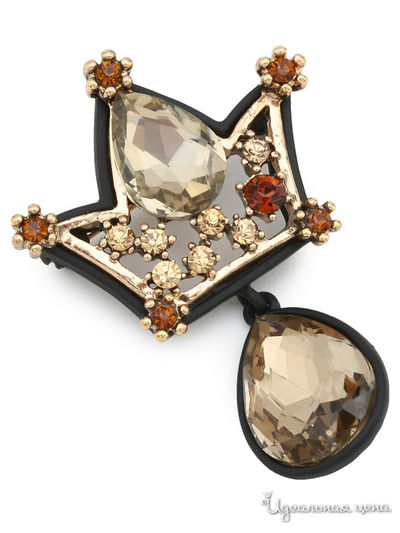 Брошь Fransua Ardy, цвет коричневый