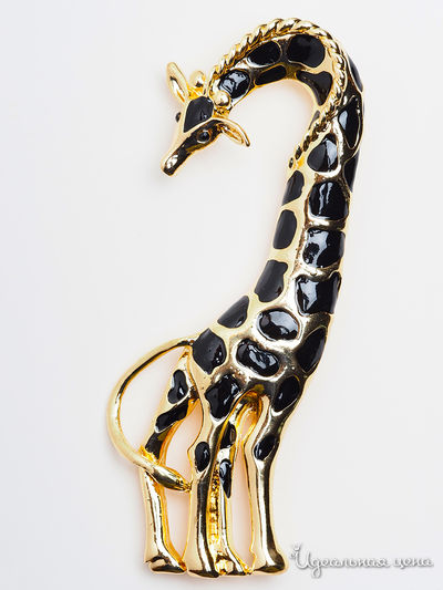 Брошь Fransua Ardy, цвет черный, золотой