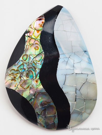 Брошь Fransua Ardy, цвет серый