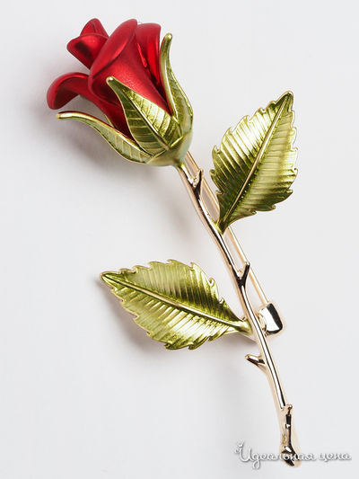 Брошь Fransua Ardy, цвет красный