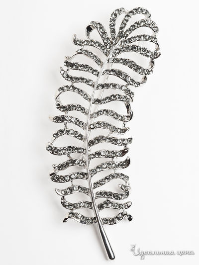 Брошь Fransua Ardy, цвет серый