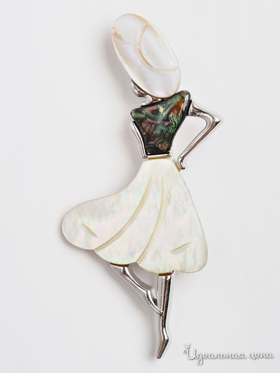 Брошь Fransua Ardy, цвет бежевый