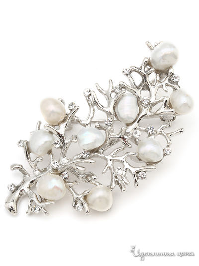 Брошь Fransua Ardy, цвет серебряный