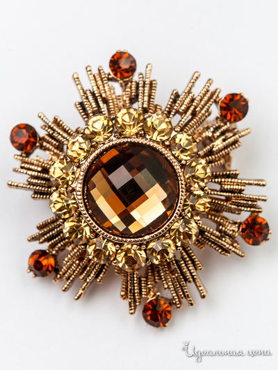 Брошь Fransua Ardy, цвет светло-коричневый