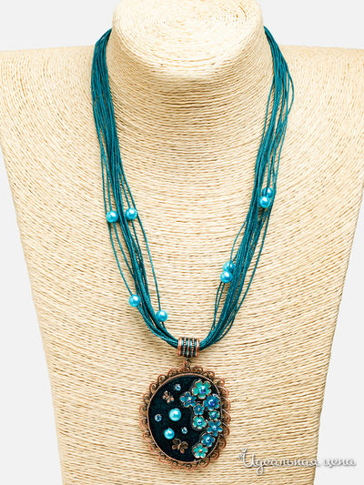 Колье Fransua Ardy, цвет бирюзовый, синий