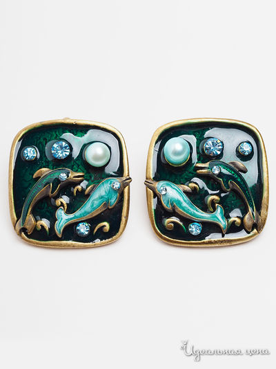 Серьги Fransua Ardy, цвет темно-синий