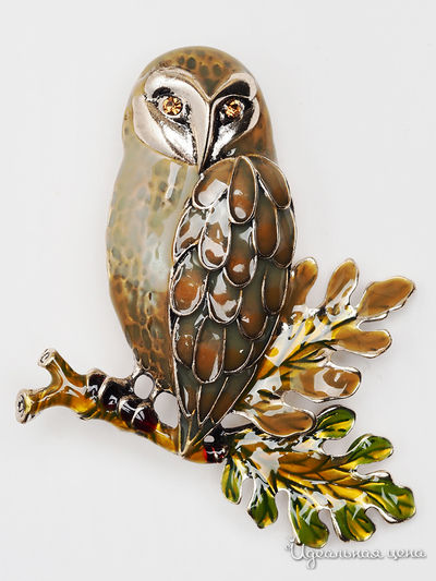 Брошь Fransua Ardy, цвет зеленый