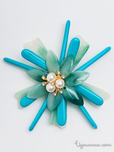 Брошь Fransua Ardy, цвет бирюзовый