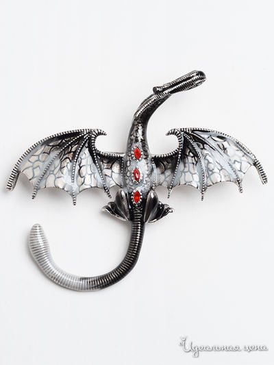 Брошь Fransua Ardy, цвет серый