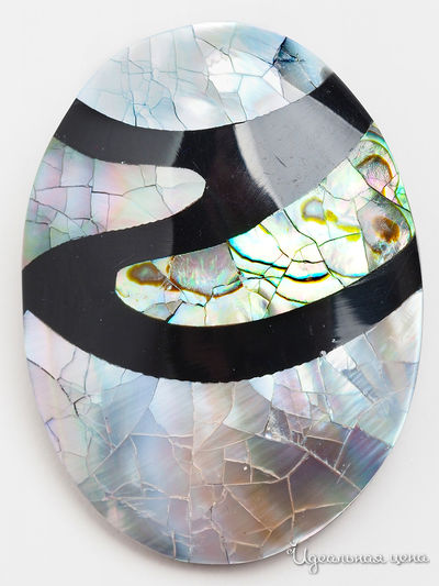 Брошь Fransua Ardy, цвет серый