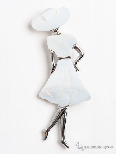 Брошь Fransua Ardy, цвет белый