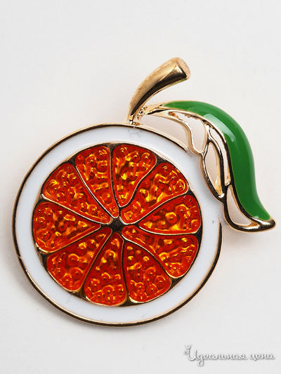 Брошь Fransua Ardy, цвет оранжевый