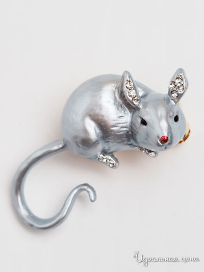 Брошь Fransua Ardy, цвет серый