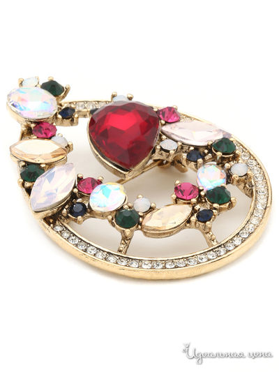 Брошь Fransua Ardy, цвет красный