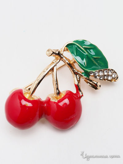 Брошь Fransua Ardy, цвет красный