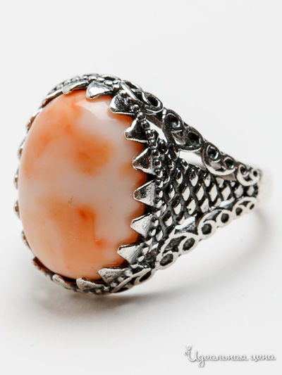 Кольцо CESARE CONTE, цвет светло-коралловый