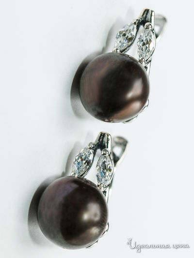 Серьги CESARE CONTE, цвет коричневый