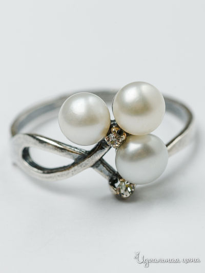 Кольцо CESARE CONTE, цвет белый, серебряный