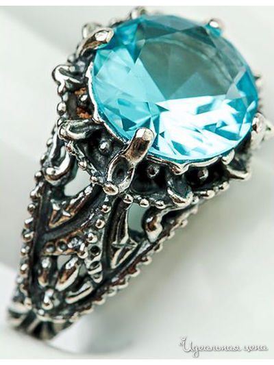 Кольцо CESARE CONTE, цвет голубой