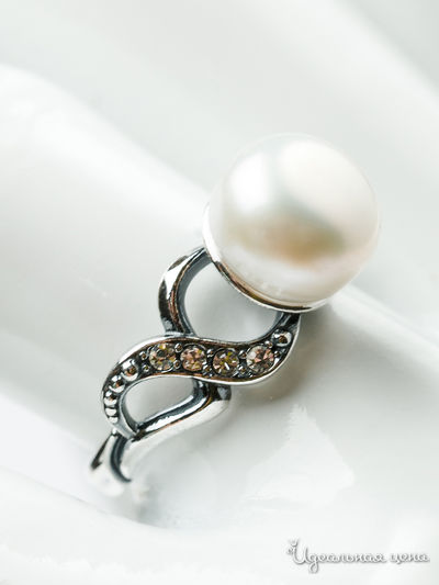 Кольцо CESARE CONTE, цвет белый, серебряный