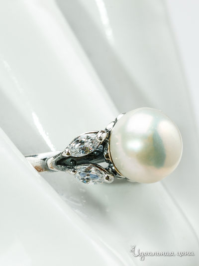 Кольцо CESARE CONTE, цвет белый, серебряный