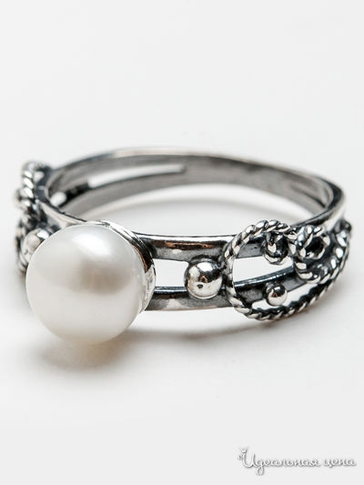 Кольцо CESARE CONTE, цвет белый, серебряный