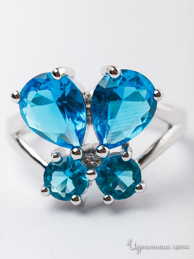 Кольцо CESARE CONTE, цвет голубой