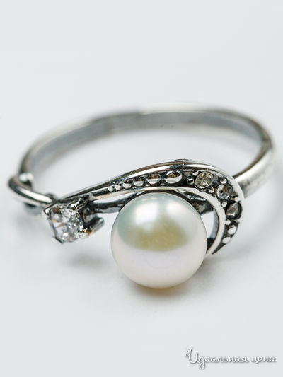 Кольцо CESARE CONTE, цвет белый, серебряный