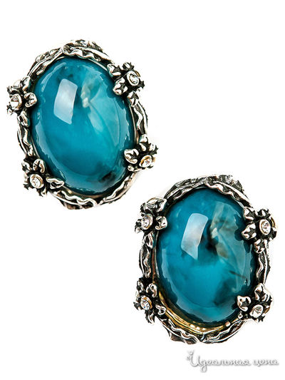 Серьги CESARE CONTE, цвет синий