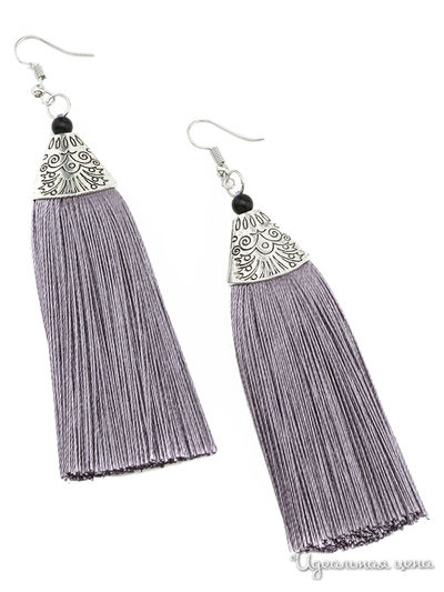 Серьги CESARE CONTE, цвет серый