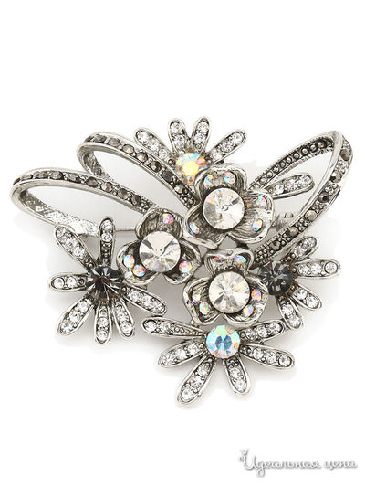 Брошь CESARE CONTE, цвет серебряный