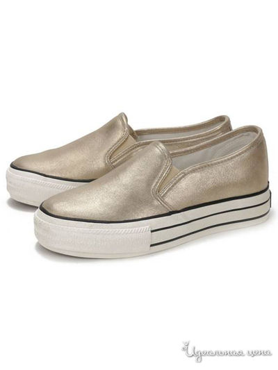 Слипоны KEDDO, цвет золотистый