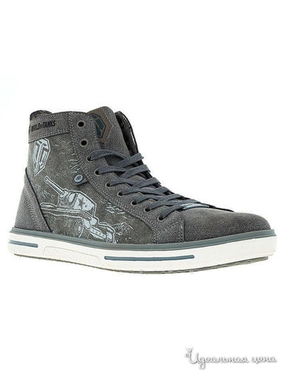 Кеды World of Tanks, цвет серый